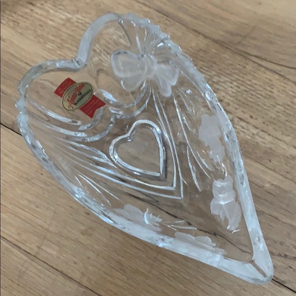 Accents Vintage Crystal Heart Candy Dish Poshmark